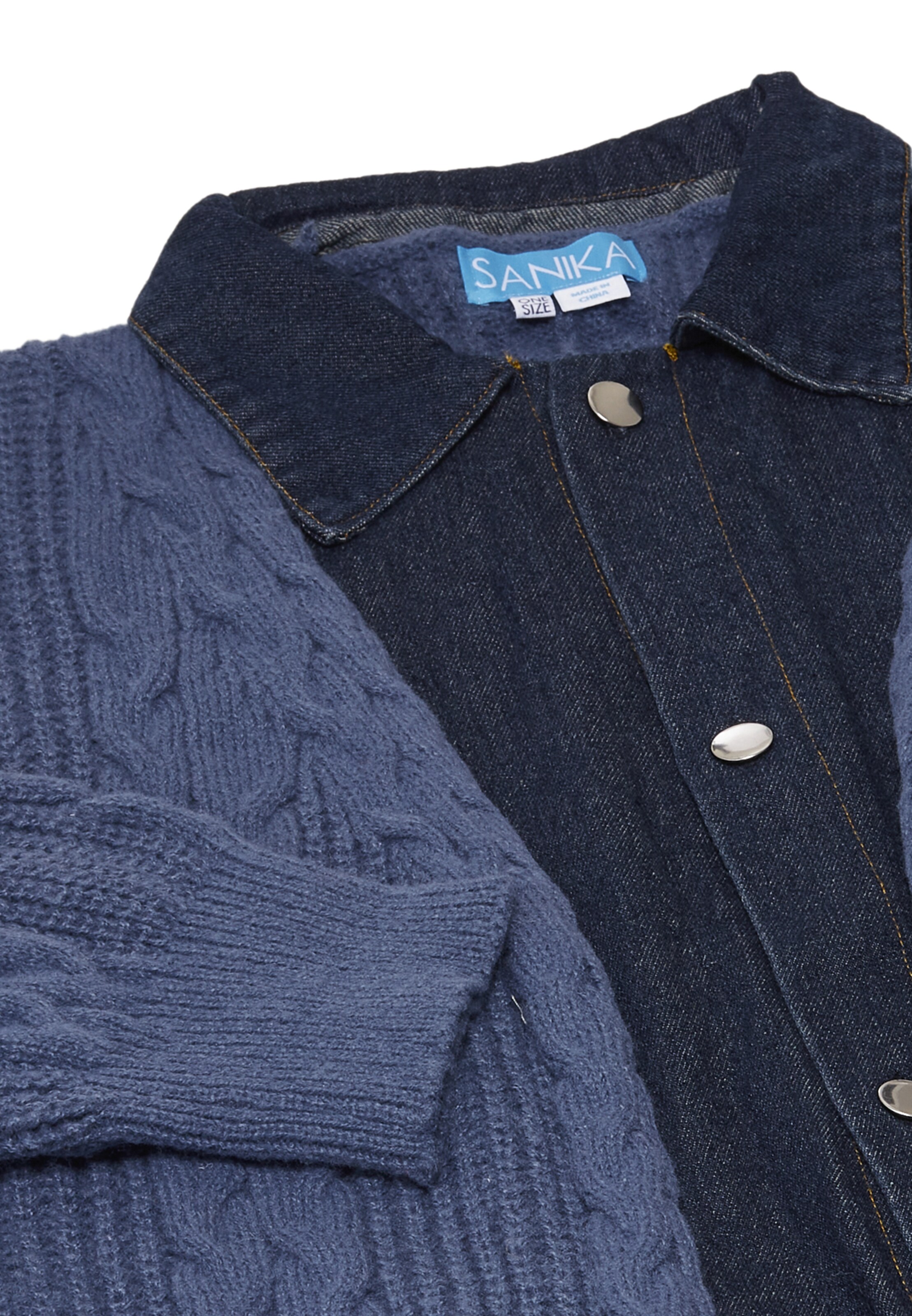 SANIKA Kardigán - Modrá