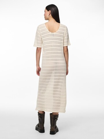 PIECES Gebreide jurk 'PCAgda' in Beige