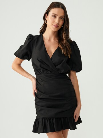 Robe 'ADISON' Sável en noir : devant