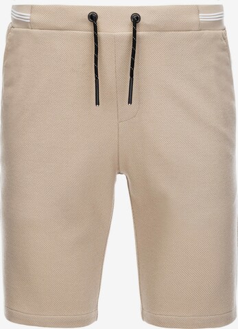 Ombre Shorts in Beige: Vorderseite
