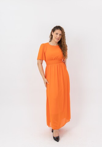 Robe Elara en orange : devant