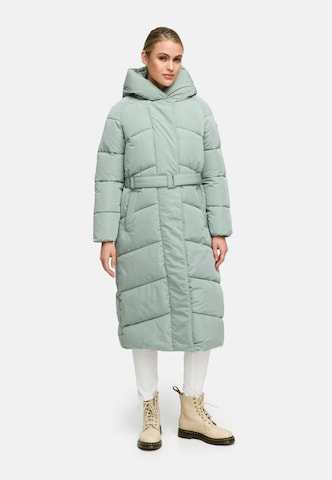NAVAHOO Winter coat 'Eisblick 14' in Green: front