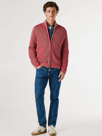 Pepe Jeans Sweat jacket 'PARKER ZIP' in Red