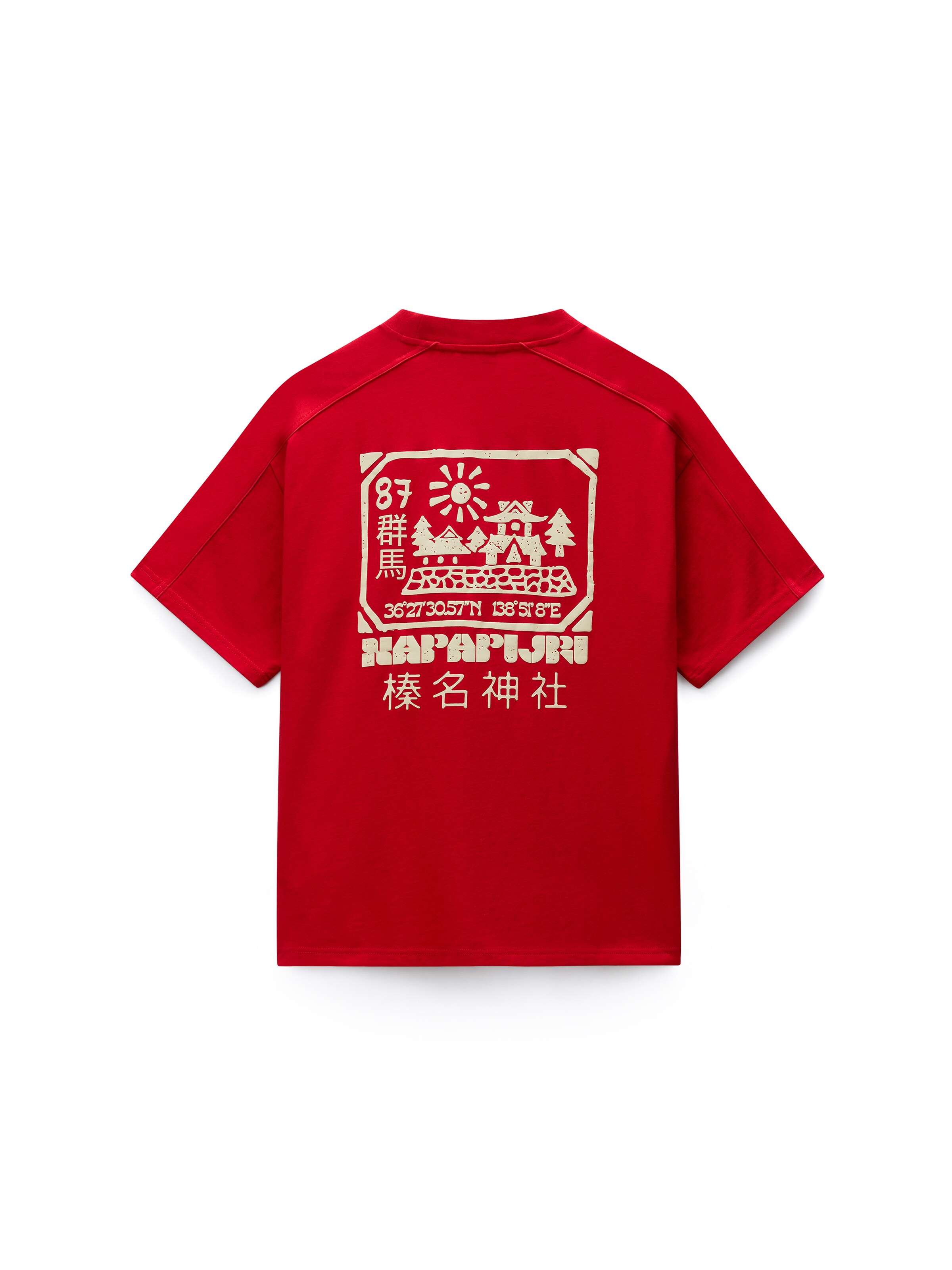 NAPAPIJRI T-shirt 'Teza' i röd