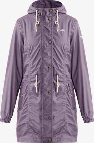 Schmuddelwedda Raincoat in Purple: front