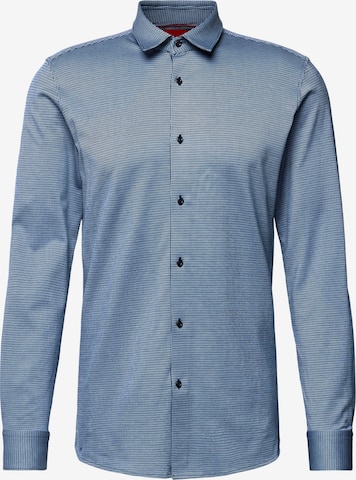 HUGO Red Regular fit Business Shirt 'Elisha' in Blue: front