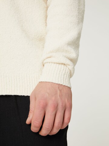 DAN FOX APPAREL Knit cardigan 'Ali' in White