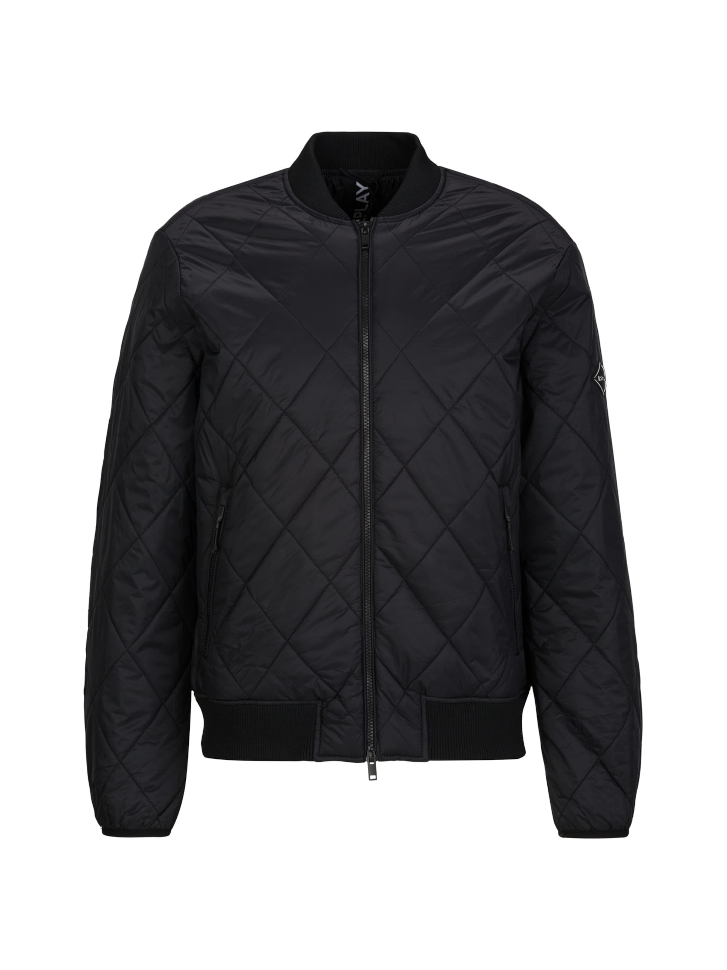 REPLAY Between-season jacket 'Ripstop' in Black: front