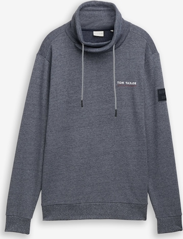 TOM TAILOR Sweatshirt 'Snood' in Blauw: voorkant