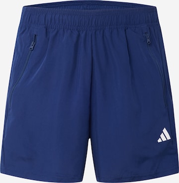 ADIDAS PERFORMANCE Regular Sports trousers 'Train Essentials' in Blue: front