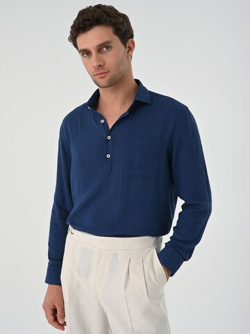 T-Shirt Antioch en bleu : devant