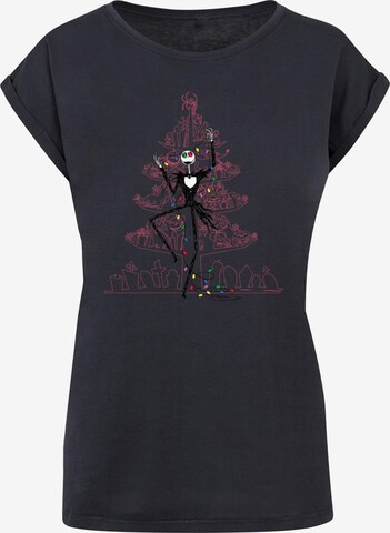 T-shirt 'The Nightmare Before Christmas - Tree' ABSOLUTE CULT en bleu : devant