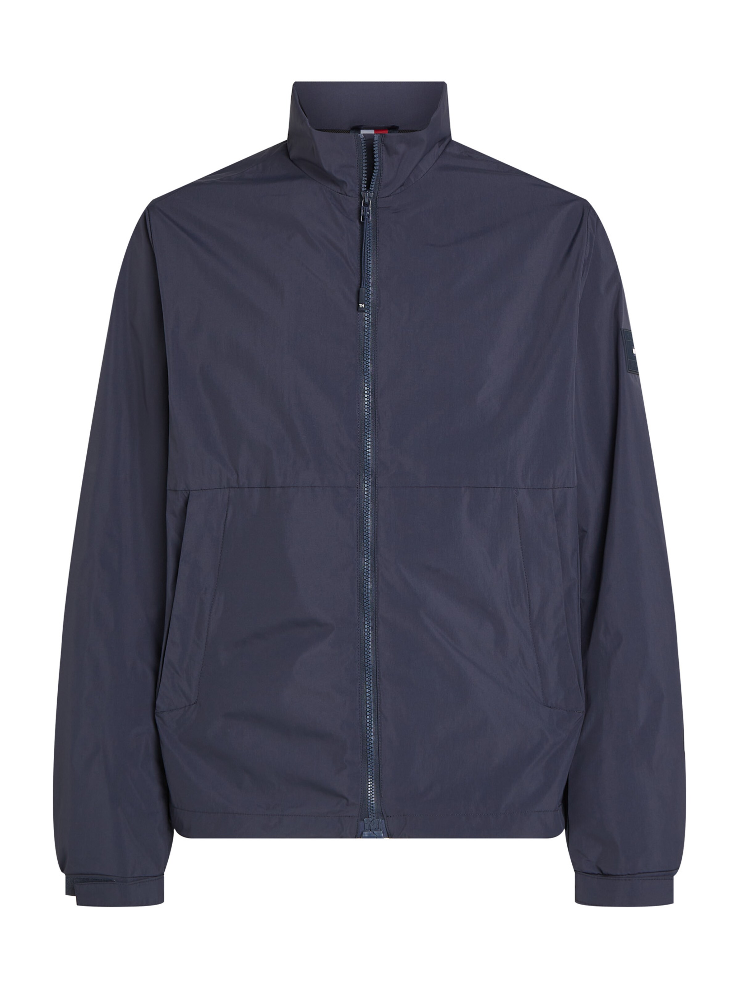 TOMMY HILFIGER Prehodna jakna 'BRANDED' | modra barva: sprednja stran