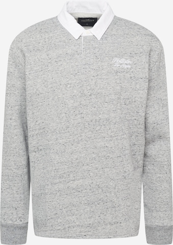HOLLISTER - Sweatshirt 'VARSITY' em cinzento: frente