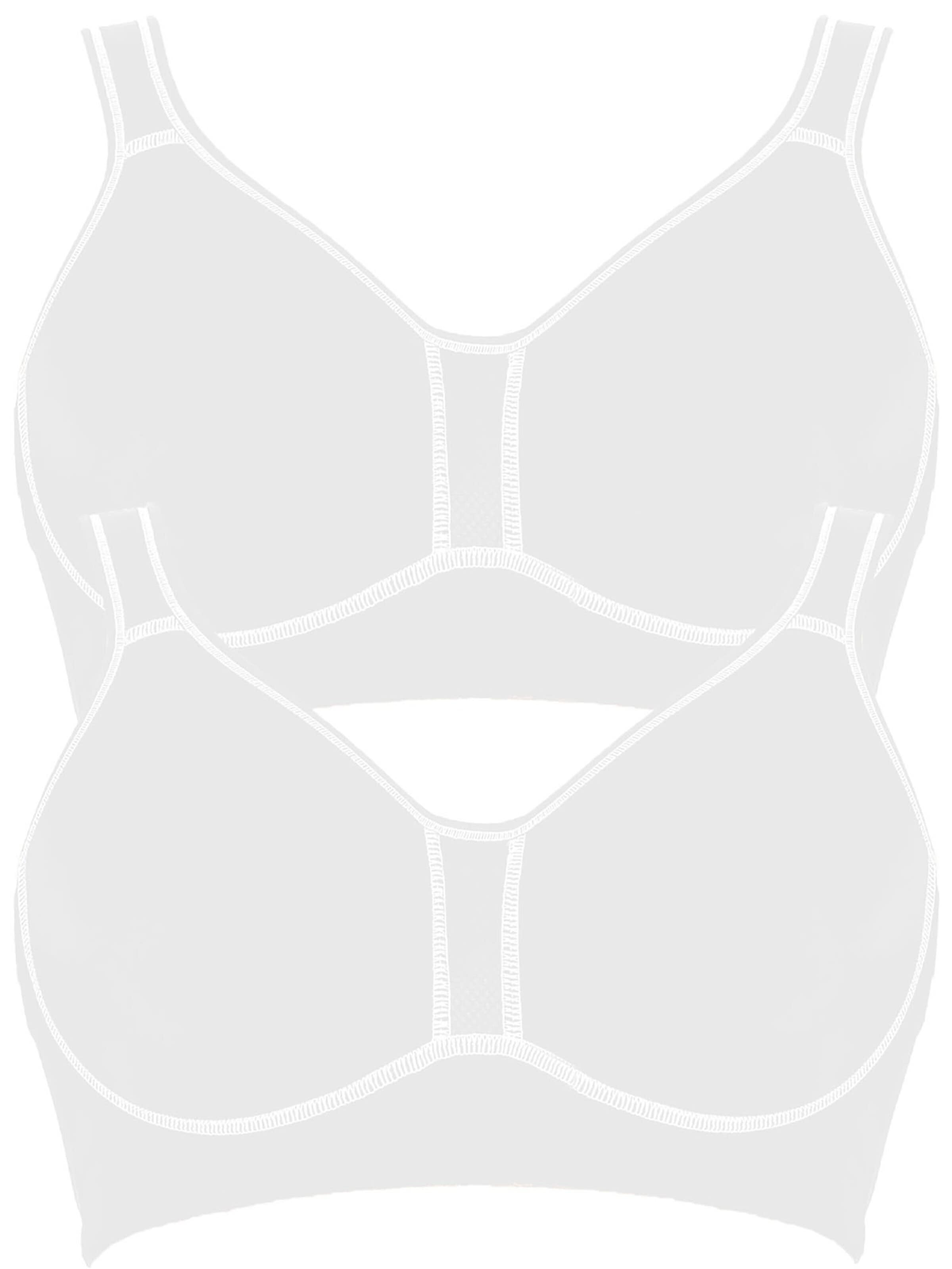 VIANIA Bustier BH 'Performance'‌‌ in Weiß: Vorderseite