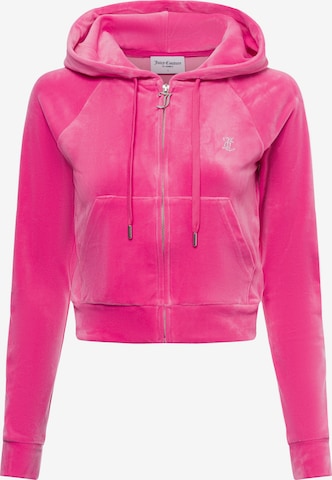 Juicy Couture Tepláková bunda 'Madison' - Ružová: predná strana