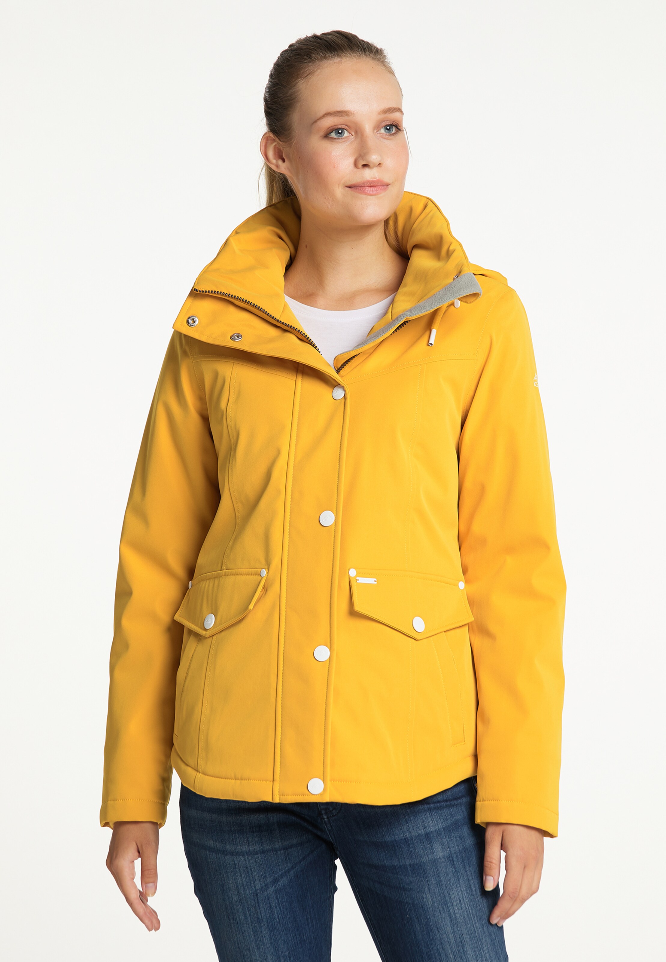 mustard winter jacket