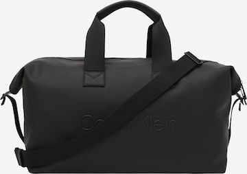 Calvin Klein Чанта за пътуване тип "Weekender" в черно: отпред