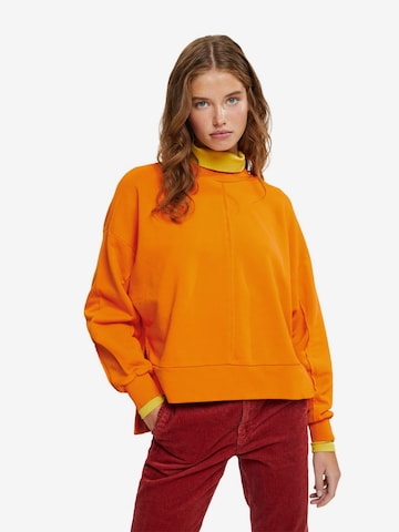 ESPRIT Sweatshirt in Oranje: voorkant