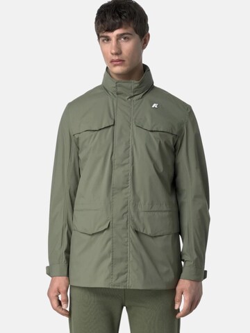 K-Way Kurtka przejściowa 'K-WAY MANUEL STRETCH NYLON JERSEY GIUBBINO' w kolorze zielony: przód