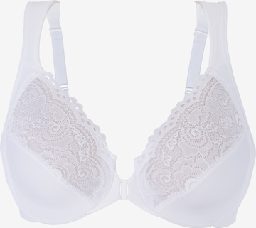 GLAMORISE T-shirt Bra in White: front