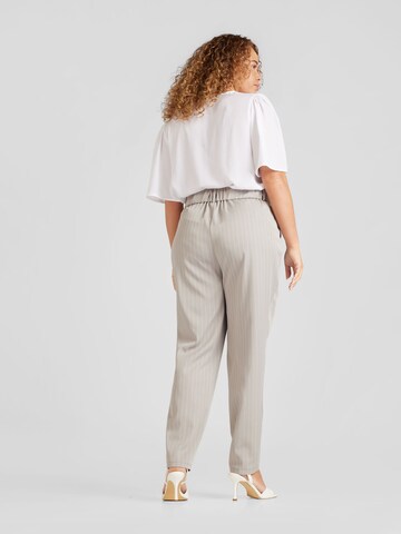 Vero Moda Curve Tapered Bandplooibroek 'WENDY' in Grijs