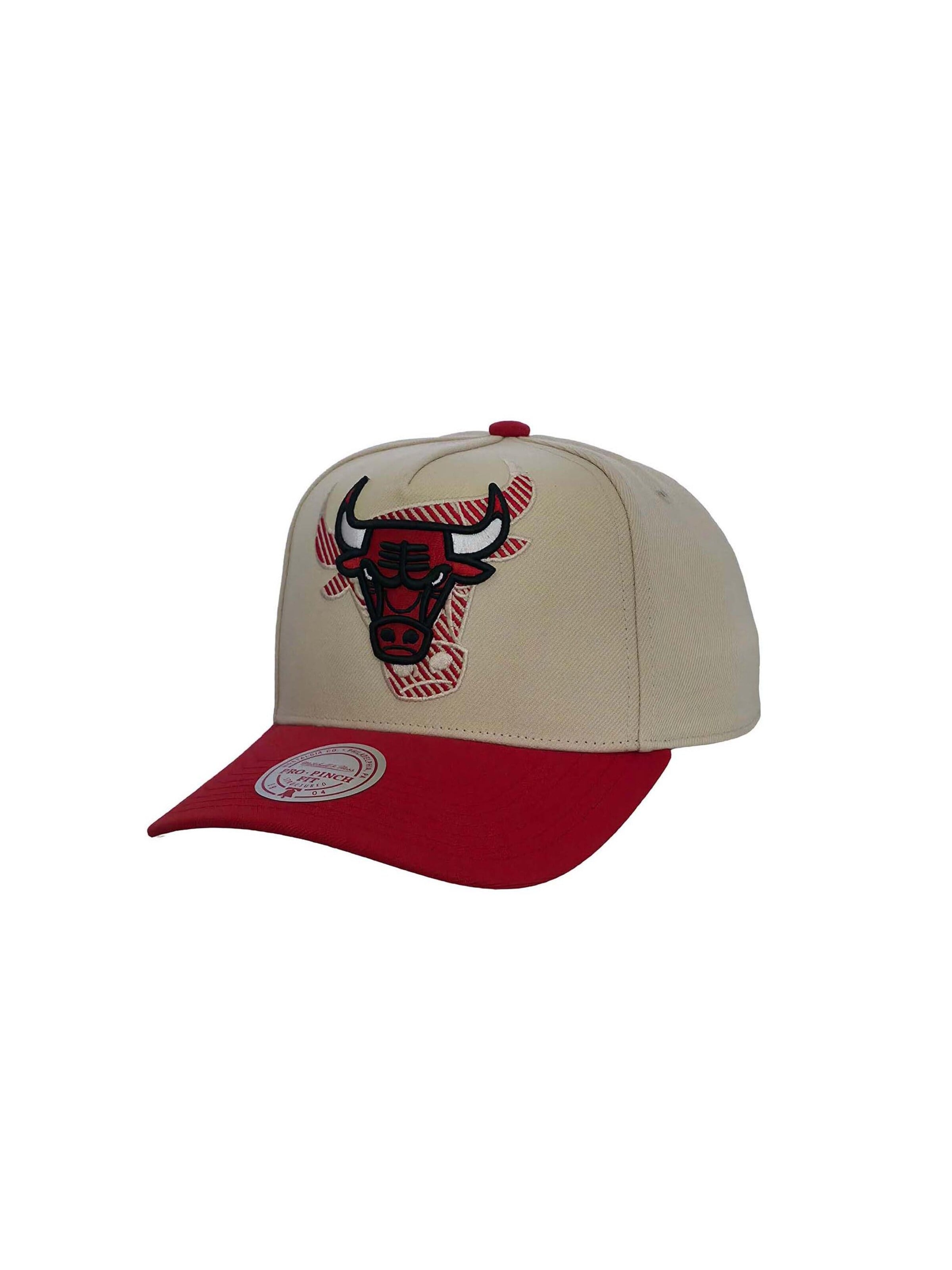 Mitchell & Ness Cap 'Chicago Bulls Off Tilted Pro' in White: front