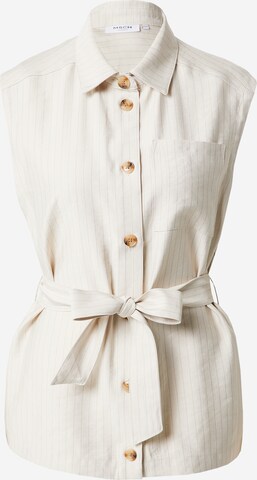 Camicia da donna 'Joanita' di MSCH COPENHAGEN in beige: frontale