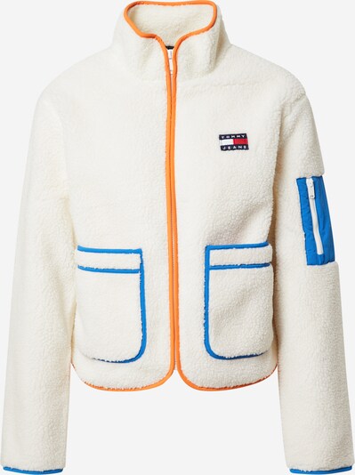 Tommy Jeans Jacke in blau / dunkelblau / orange / weiß / wollweiß, Produktansicht