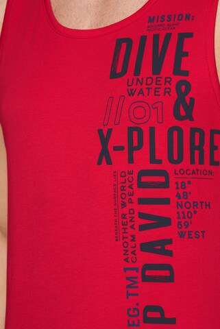 CAMP DAVID Shirt in Rot