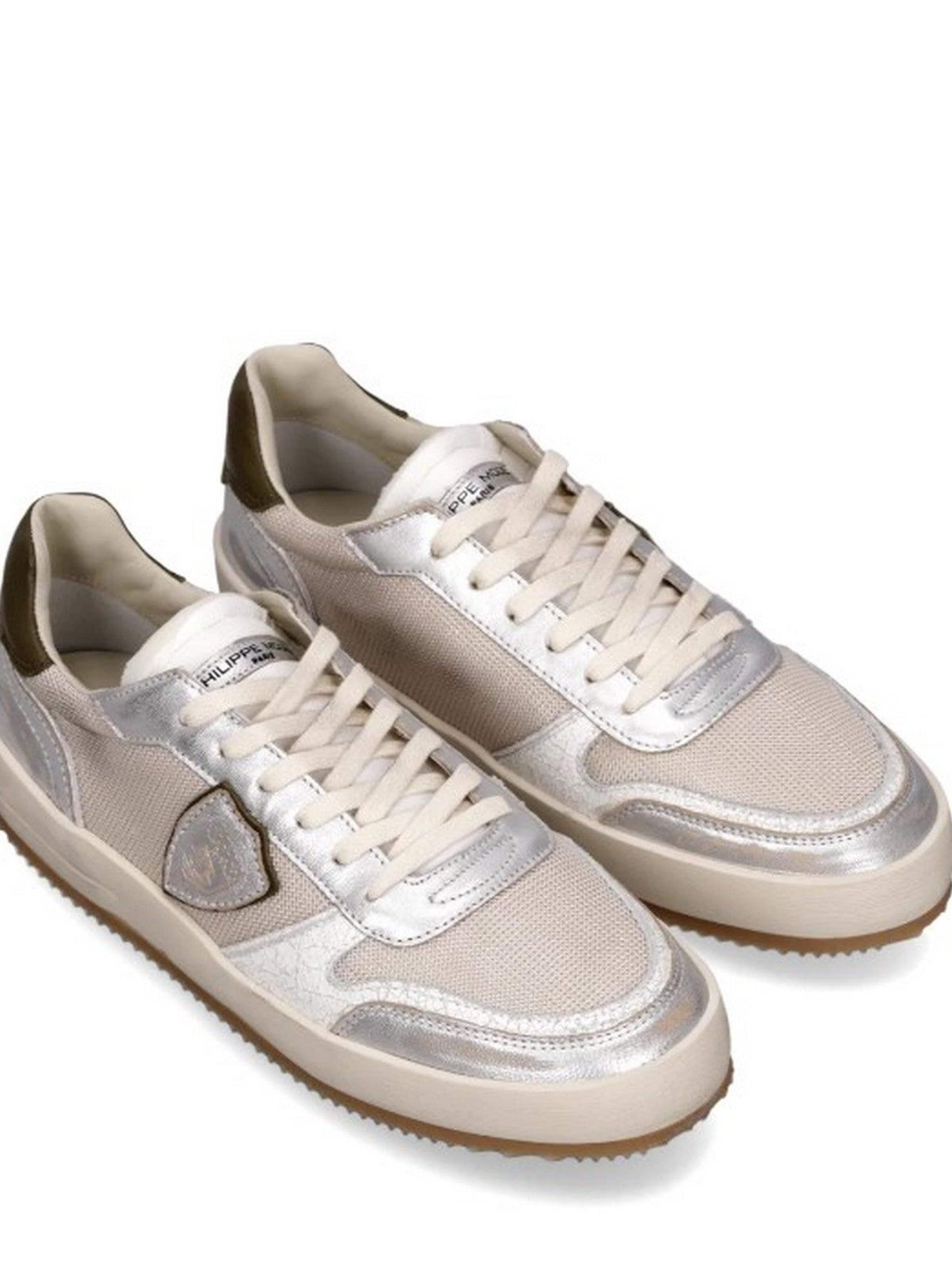 Philippe Model Sneakers in Silver