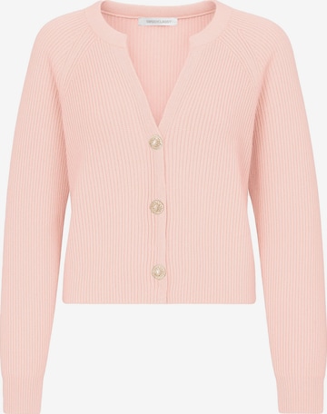 SASSYCLASSY Oversizestrickjacke in Pink: Vorderseite