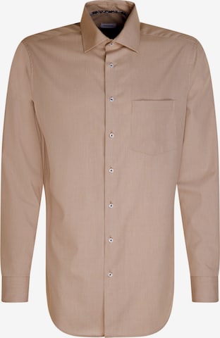 Chemise SEIDENSTICKER en marron : devant