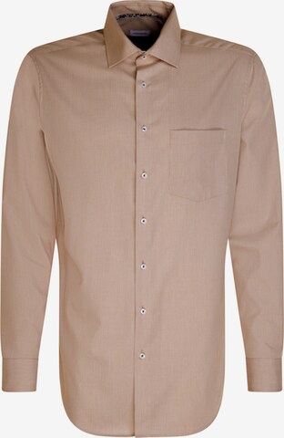SEIDENSTICKER Button Up Shirt in Brown: front