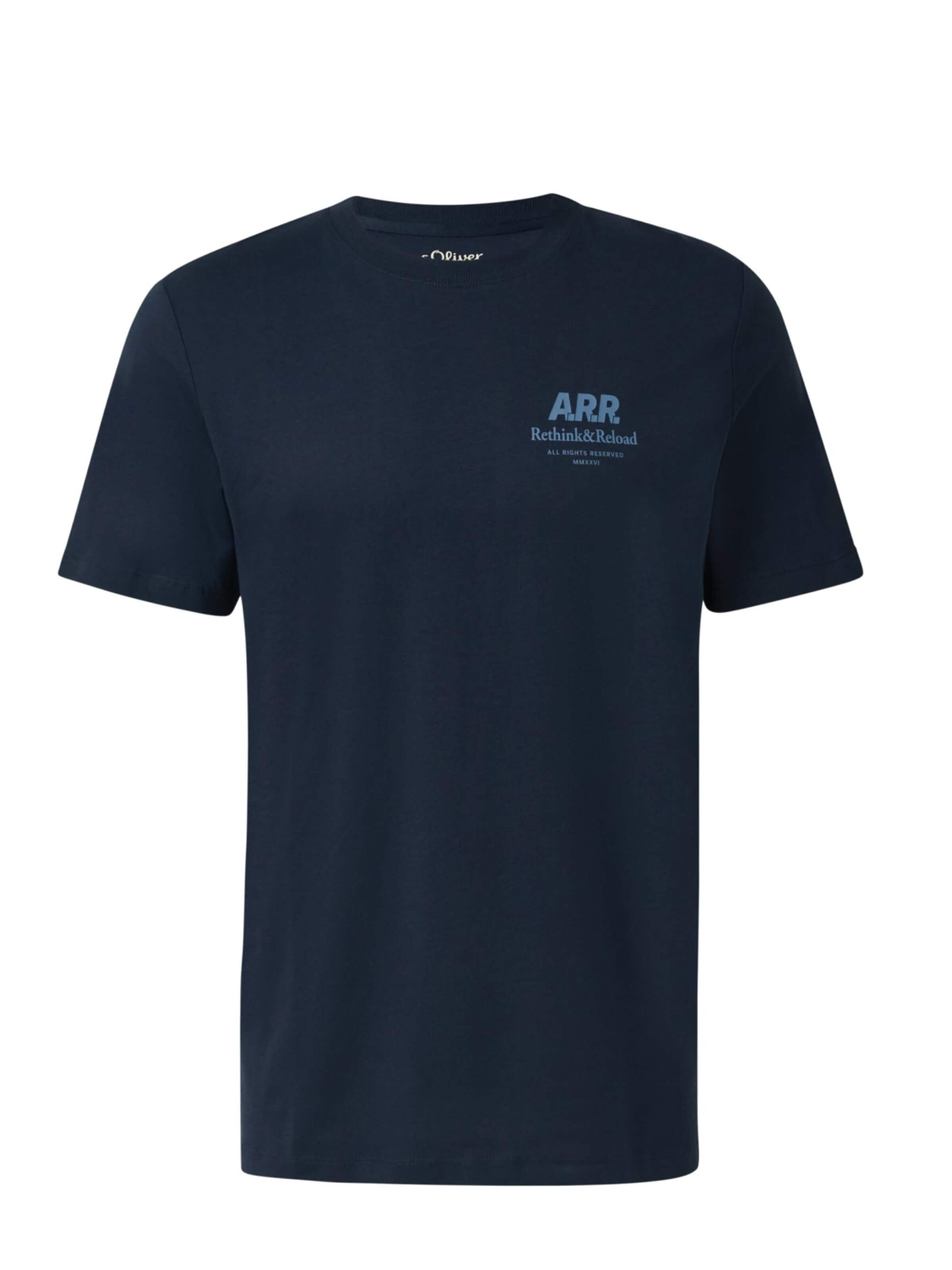 s.Oliver Shirt 's.Oliver - Heren t-shirt' in XL in de kleur Marine, Productweergave
