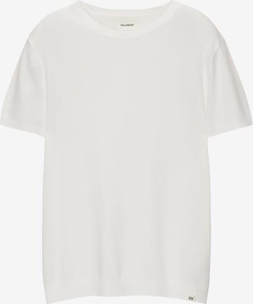 Pull-over Pull&Bear en blanc : devant