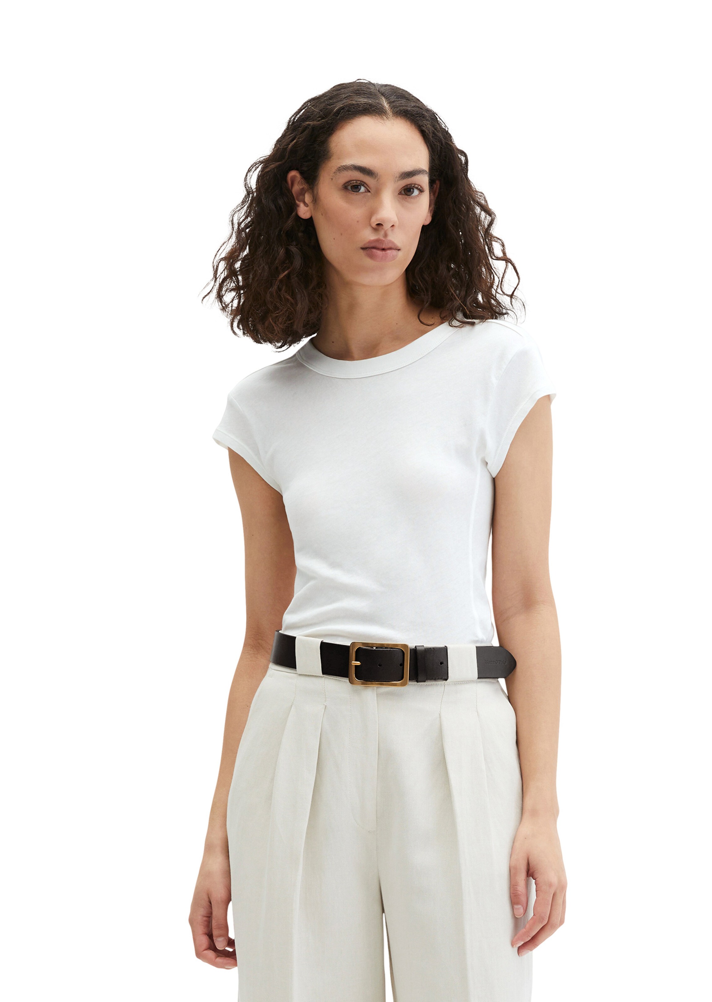 Marc O'Polo Shirt in Beige: voorkant