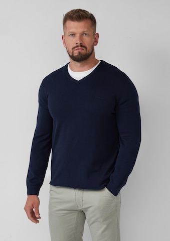 s.Oliver Pullover in Blau: Vorderseite