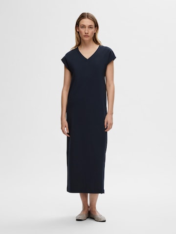 Robe 'ESSENTIAL' SELECTED FEMME en bleu : devant