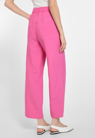 Peter Hahn Wide leg Broek in Roze