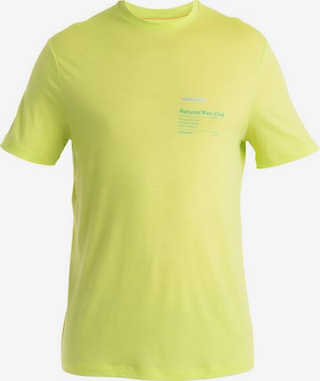 ICEBREAKER - Camiseta funcional 'Tech Lite III' en amarillo: frente