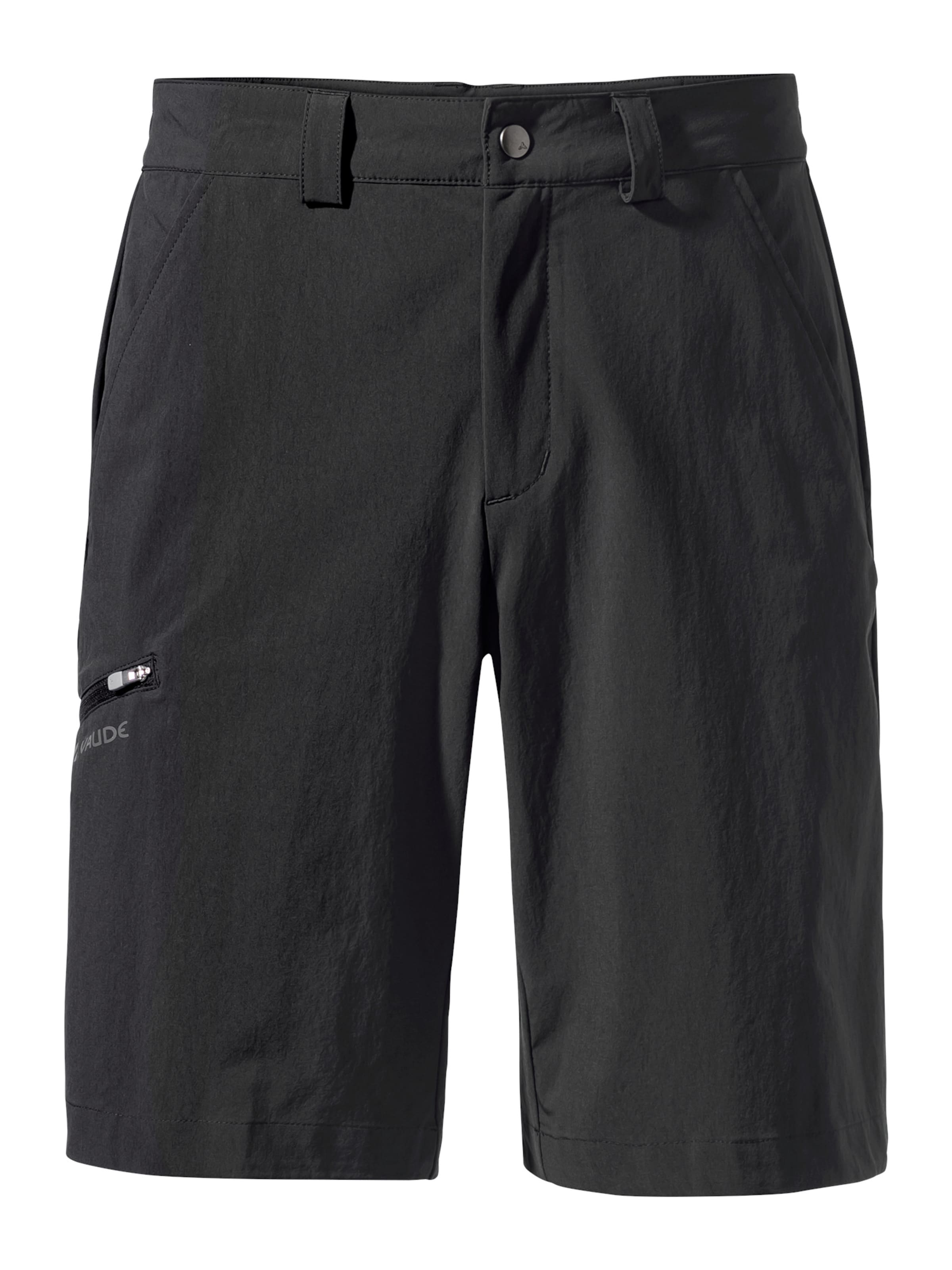 VAUDE Regular Outdoor trousers 'Farley II' in Black: front