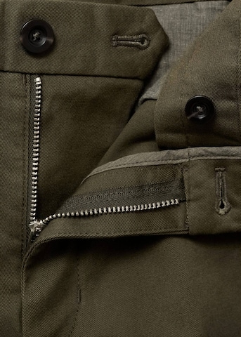 MANGO MAN Slimfit Chinohose 'Barna' in Grün
