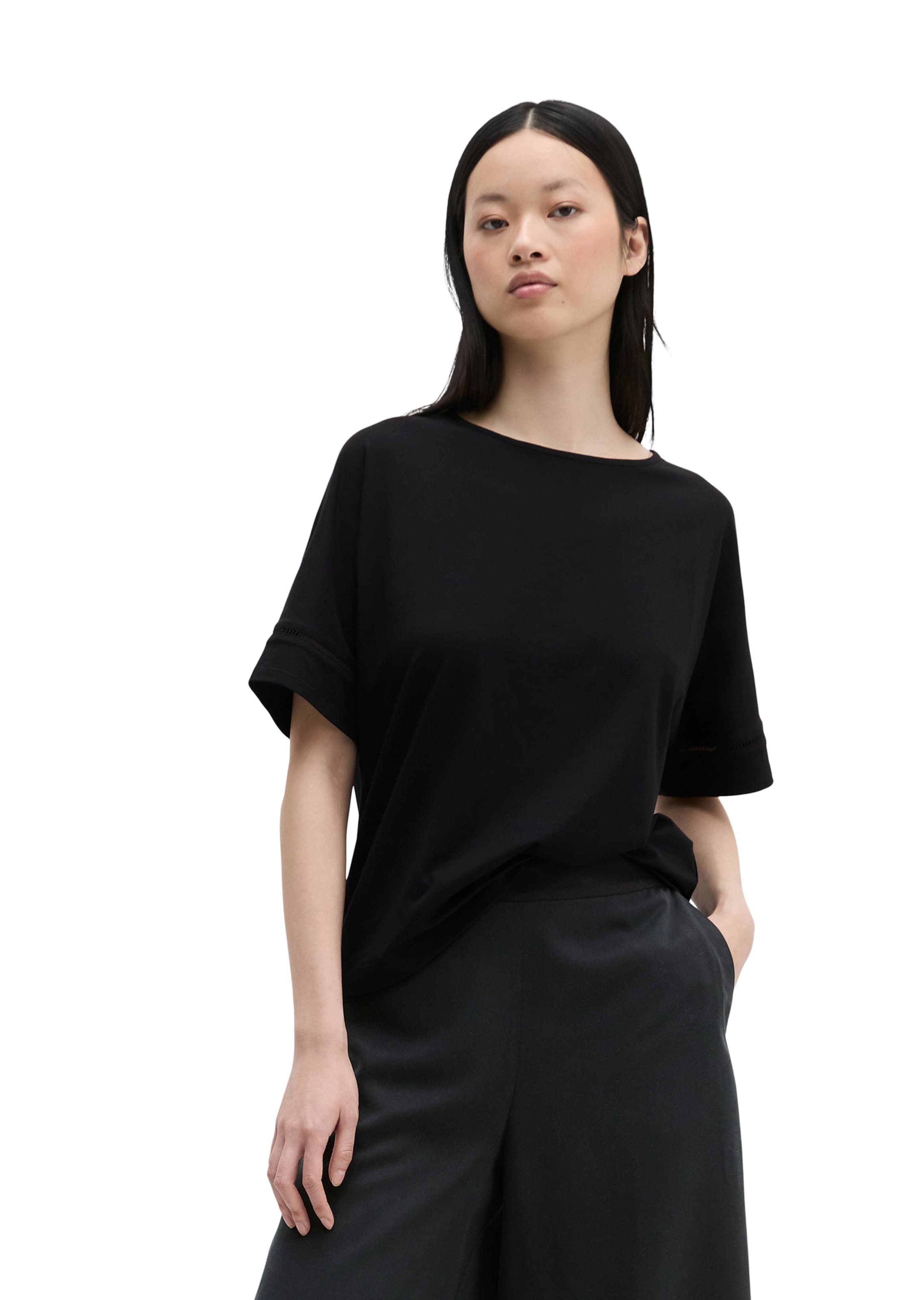 Marc O'Polo T-Shirt in Schwarz: Vorderseite