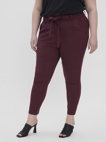 Vero Moda Curve Tapered Hose 'Eva' in Rot: Vorderseite