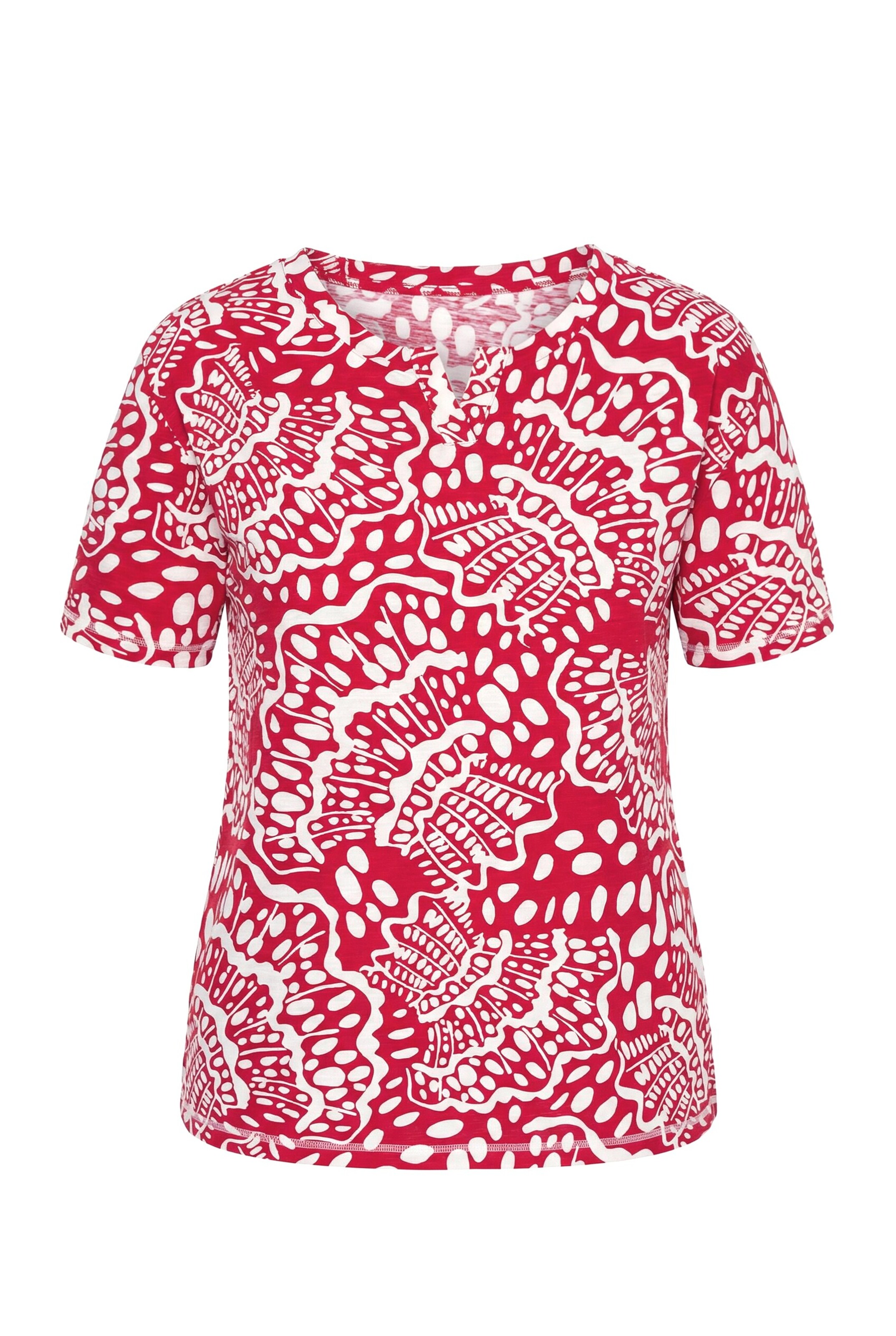 Ulla Popken T-Shirt in Rot: Vorderseite