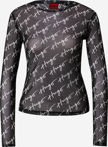 HUGO Shirt 'Diralina' in Black: front