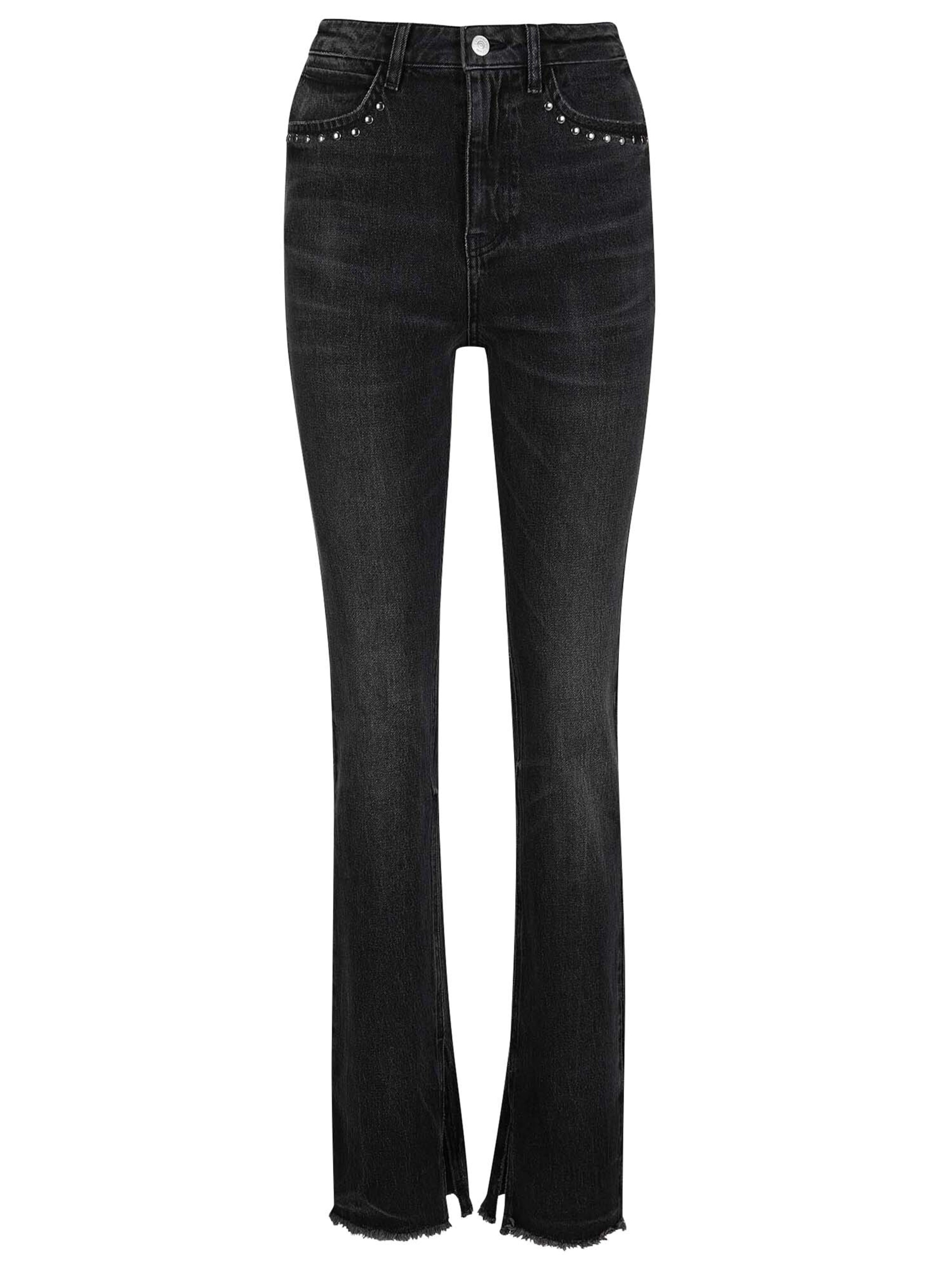 MADELEINE Jean en noir denim, Vue avec produit