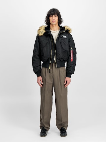 ALPHA INDUSTRIES Winterjacke '45/P Hooded'‌‌‌‌‌‌‌‌‌‌ in Schwarz