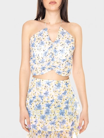 Haut 'Halter Drapeado con Estampado Floral Top' wild pony en mélange de couleurs